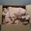 WRENSONGE Queen Comforter Set - 3 Pieces Dusty Pink Comforter Prewashed Soft Lightweight for All Seasons, Fluffy Down Alternative Comforters Queen Size with 2 Pillow Shams