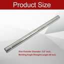 409 Steel 3'' Inch OD Straight Exhaust Pipe Mandrel Tubing Pipe 48" / 4 Ft Long Custom Fitment For Exhaust System