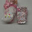 DONTNO 12 Inch Baby Doll with Bassinet Bed,Reborn Alive Doll Includes Clothes and Accessories,Bottles,Nipple,Diaper,Burp Cloth,First Baby Dolls for Toddlers 36 Months and Up