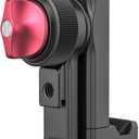 Metal Phone Tripod Mount 3 Cold Shoes & Arca Port, 360 Smartphone Tripod Adapter for iPhone 17 16 15 Cell Phone Stand Holder for Desktop Video Live Streaming Vlogging Rig