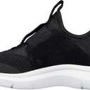 Skechers Kids' Skech Fast Sneaker (2 Little Kid, Black/White)