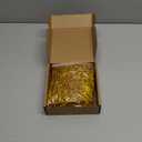 Vercraft 200 Pcs Gold Stretch Loops with Pre Tied Bows Metallic Elastic Ribbon String Elastic Cord for Gift Boxes Tags Gift Wrapping Crafts(10 Inch, Gold)
