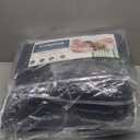 CozyLux Queen Comforter Set Navy Blue, 7 Pieces Bed in a Bag, Blue Comforter Queen Size, All Season Bedding Sets with Stitch Quilted Comforter, Flat Sheet, Fitted Sheet, Pillowcases