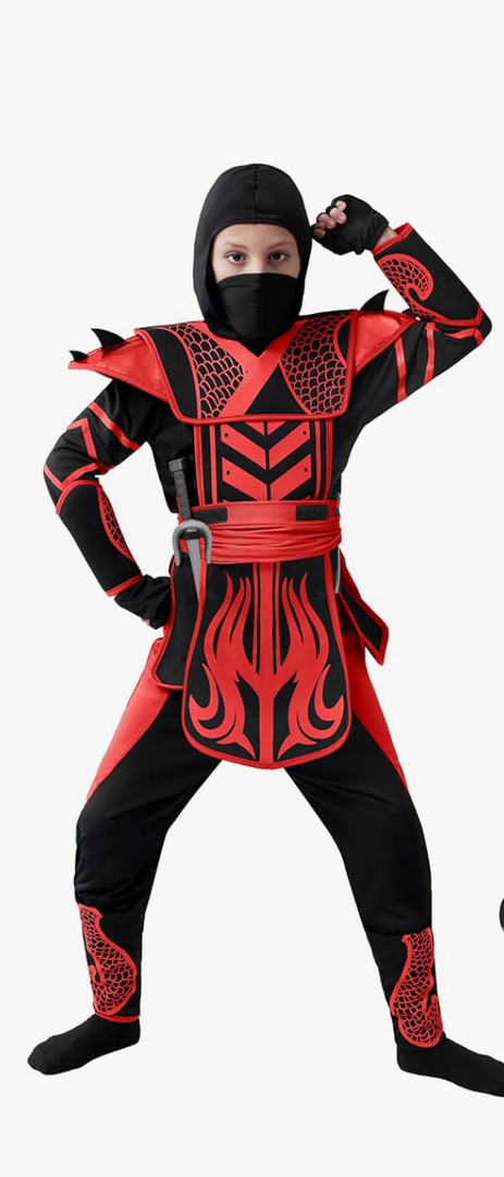 Spooktacular Creations Kids Halloween Ninja Costume L