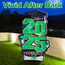 2025 Extra Large Graduation Yard Signs - 47 Inch Class of 2025 Lawn Yard Decor with Metal Stakes, DIY Name Yard Sign for College High School Grad Outdoor Graduation Party Decor(Green)