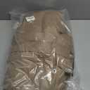 ANYIELIEMO Women's Puffer Down Jacket Lightweight Water-Resistant Coat with Stand Collar for Winter, Medium, Khaki