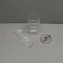 20 oz Glass Tumblers, Iced Coffee Cups with Lids and Glass Straws, Thickened Wall Ribbed Glass Cups, Ideal for Smoothies, Cocktails, and Juices  Vintage and Durable Drinkware  1 Pack