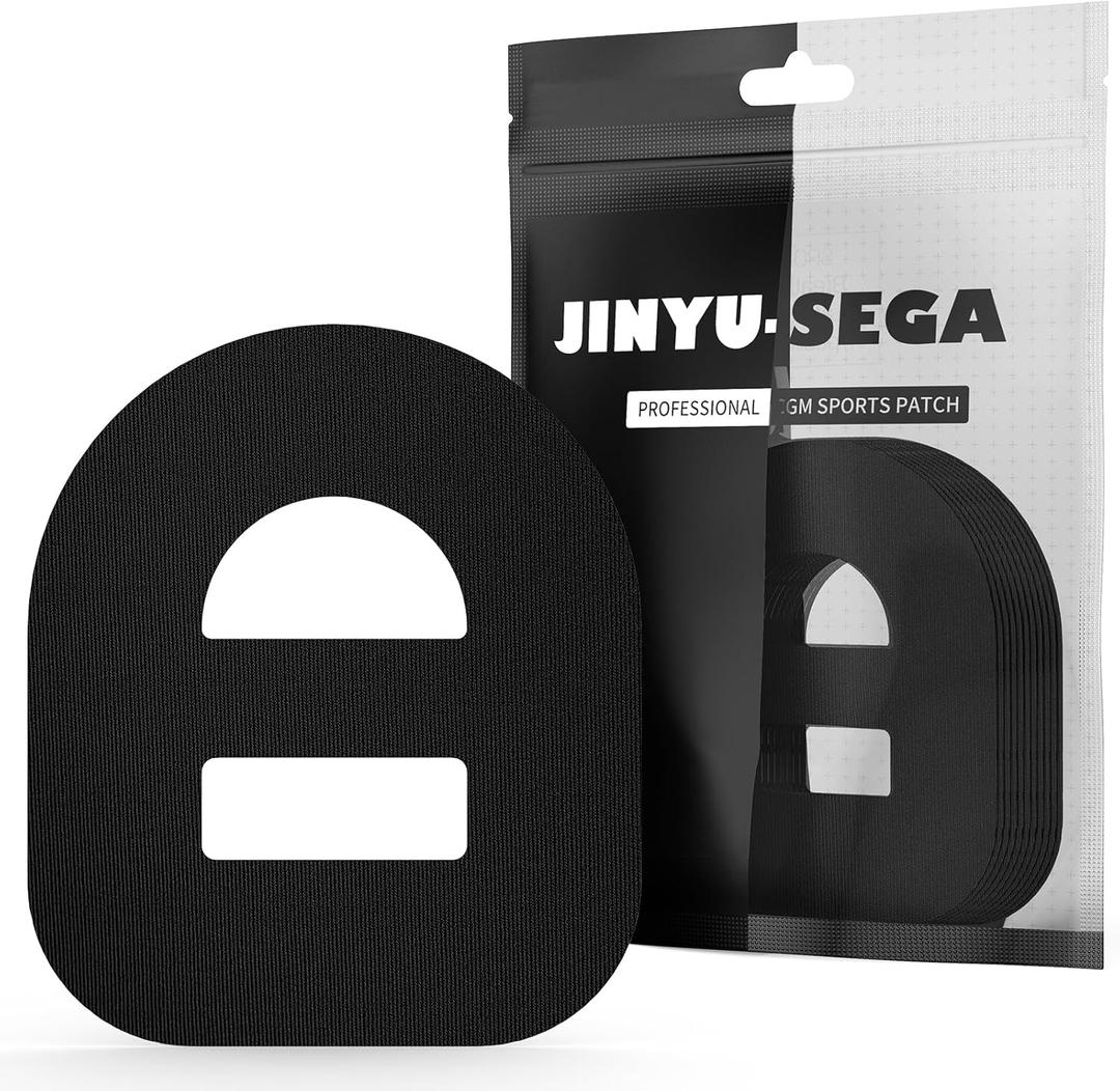 Omnipod 5 Adhesive Patches 30pcs - Waterproof Overpatches With Strap Pre-Cut Sweatproof Sensor Tape (Black)