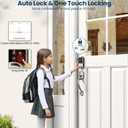 Veise VE06-H Smart Front Door Lock Set, App Control, Keyless Entry Deadbolt with Lever Handle, Electronic Digital Touchscreen Keypad, Auto Lock, Easy Install, Satin Nickel