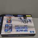 Cawiew 4 Pack Light up Sword Saber with FX Sound (onOff Control) and Full Retractable Handle, 4 Colors LED Glow in The Dark Toy for Kids Adult