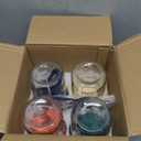 Overnight Oats Containers with Lids and Spoon, Mason Jar for Overnight Oats, 16 Oz Overnight Oats Jars Glass Oatmeal Container to Go for Chia Pudding Yogurt Salad Cereal Meal Prep Jars Set Of 4