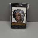 ALLAURA Wigs Cruella Costume Wig Black White Dalmation Cosplay Wigs Fits Women Peluca Cruella Devil Mujer