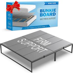 Bunkie Board King Size (76x80''), Heavy Duty Bed Boards for Frame, Sleeper Sofa Support Board to Stop Sagging Mattress, Breathable, Noise Minimizing, Moisture Resistant