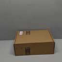 Athlefit Women's Ankle Boots Chunky Low Heel Fashion Round Toe Buckle leather Booties, Size 5.5