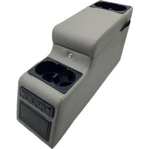 Truck Center Console Truck Seat/Bench Organizer for Jeep CJ5 1976-1983,Jeep CJ7 1976-1986,Jeep Wrangler(YJ) 1987-1995 (Grey)