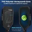 TENVINA Pickleball Paddles, Multi-Layer T700SC Textured Carbon Fiber Pickleball Paddle, Pickle Ball Paddle with Strong Spin & Power Surface, 4-Types of Shapes and Thicknesses, USAPA Approved