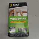Duck MAX Strength Window Insulation Kit, Winter Window Seal Kit Fits up to 5 Windows, Heavy Duty Shrink Film Cuts to Size for Easy Indoor Installation, Window Tape Included,62 In. x 210 In., Clear