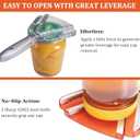 Uinxan Jar Opener for Weak Hand & Seniors with Arthritis,Easy Twist Off Bottle Caps,Patent | Unique Kitchen Gadgets,Handheld Lid Top Open for Elderly/Women/Men (Blue)