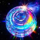 2025 Upgraded Flying Orb Ball Toys, Hand Controlled Spinner Toy with Colorful LED Lights – 360° Hover Spinning Top for Teens & Adults, Fun Motion Toy, Rechargeable Gift for Boys & Girls (Blue)