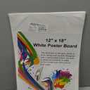 10 Pcs 12" x 18" Poster Board White Poster Board Paper Bulk 250 GSM Thickness Vision Boards Smart PosterBoard for Drawing School Arts Craft Projects Presentations Scrapbooking Blank Graphic Display