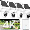 YOYIRYB 4K Solar Security Cameras Wireless Outdoor, No Subscription, -14°F