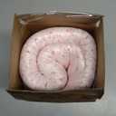 KSIIA Washable Dog Bed Deluxe Plush Dog Crate Beds Comfy Kennel Pad Anti-Slip Pet Sleeping Mat for Large, Jumbo, Medium, Small Dogs Breeds, 29" x 21", Pink