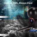 Underwater Fishing Camera 5 Inch, 1000TVL IPS Monitor Fish Finder, Wide Angle IP68 Waterproof, Infrared Night Vision with 65ft Cable for Ice, River and Boat-S26