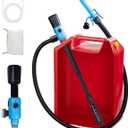 Electric Fuel Transfer Pump, 51'' Extra Long Hose, 2.8 Gallon per Min, Fast and Safe Portable Gas Can Pump for Oil,Battery Powered(Automatic sensing)