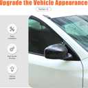 Rear View Mirror Cover Compatible with Nissan Pathfinder 2013-2018,Rear View Mirror Cover Cap Molding Trim Exterior Accessories (Carbon Fiber Pattern)