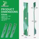 532180054 Lawn Mower Blades for Husqvarna 48 inch Mower Blades | Fit YTH24V48 YTH24K48 YTH2348 YTH2448 Craftsman Poulan Pro, Replace 532173920 180054 High Lift Mulching, with 532193003 Bolts