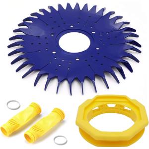 Funmit W70329 Finned Seal Disc Skirt & W69698 Pool Cleaner Diaphragm & W70327 Foot Pad Pool Cleaner Kit Replacement for Zo-diac Baracuda G2 G3 G4 Replace W69721 W72855