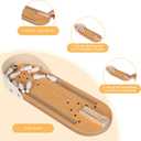 Mini Bowling Game Set, Funny White Elephant Gifts for Kids & Adults, Desk Games Stress Relievers for Adults, Kids Bowling Set for Educational Early Development, Wooden Casual Mini Bowling Ball