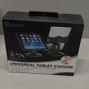 Premium 360 Rotating Tablet Stand for Desk  Adjustable Tablet Holder for 7.9 to 13 Devices, Swivel Weighted Base, Sturdy Black Metal iPad Stand for Office, Home, and Retail Display