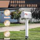 8 Pcs Adjustable Post Base for Wood Fence 4x4, 4x6 Pergola Post Anchor Base Brackets for Deck Railing Mailbox