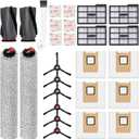 26 Count Replacement Kit for Eufy E25/E28:1Pair Main Brushes,2Roller Mops,4HEPA Filters(Right),6Side Brushes, 6Dust Bags, 6Scented Tablets (for Dust Bag Odor Control) + Cleaning Brush