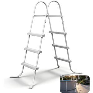 Above Ground Pool Ladder, 42'' Pool Ladder, Swimming Pool Frame Ladder, 3-Steps, Suitable for Pools up 42 Inches deep Above Ground,Anti Slip Feet & Wide Steps