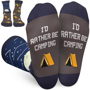 Book, Fishing, Hiking, Gamer, Camping, Pickle, Music, Foods, Ballerina, Bigfoot - Hobbies Socks for Women Men