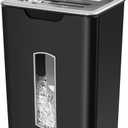 Paper Shredder for Home Office, 60 Sheets Auto Feed, 55dB Super Quiet, P-4 Cross Cut, 2.4m/min High-Speed Shredding, 5.8 Gallon Bin, CD/Credit Card Shredder with Anti-Jam & Dual Modes