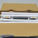 iThird Battery Operated Wall Sconces Set of 2: 10000mAh Rechargeable Wall Lights with Remote Control, 360 Rotate Wireless Wall Scone Decor for TV/Mirror Bedroom Living Room, 31.5 Inch, Black