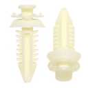 3 x Door Panel Retainer Clips, 50-Pack, Compatible with GM Chevrolet GMC Trucks SUV, White Plastic, 15545202