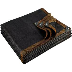 90% Black Shade Cloth, 10x24 FT Mesh Tarp Sun Shade Cloth with Grommets, Sun Protection Sail for Garden Greenhouse Pergola Plants Chicken Coop Patio Outdoor Neting Cover
