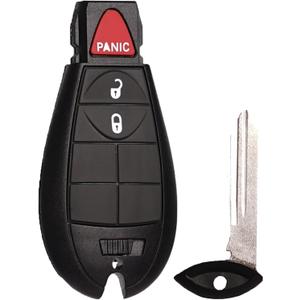 Keyless Entry Remote Control Key Fob Replacement Fits for Dodge Ram 1500 2500 3500 2009- 2012 Charger Challenger Durango Journey Grand Caravan Jeep Grand Cherokee Commander Chrysler 300 Town
