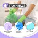 Small Trash Bags 3 Gallon 170 Count Strong Trash Bags Colorful Small Garbage Bags, Trash Can Liners for Bathroom Home Office Kitchen Bedroom, fit 5-10 Liter, 1,1.2,1.6,2,2.6,3 Gal,Multicolor