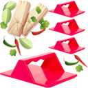 Tamales Masa Spreaders - Kitchen Utensils - Easy Grip Ergonomic Handle by Mindful Design (4 Pack, Red)