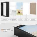 22x30 Aluminum Metal Picture Frame,Tempered Glass Black Photo Frame 22x30 for Family Photo,Posters,Art,Document to Wall Mount Horizontally or Vertically