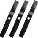 Belleone Heavy-Duty Blades Compatible with Kubota K5647-34340, K5651-34340 for 60" Decks, Mower Blades Fits on ZD21, ZD25, ZD28, ZD321, ZD326, ZD331, ZG327, 3 Pack