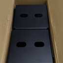 8x8 Post Base Brackets 4-Pack (7.5x7.5in Actual) - Heavy Duty Deck Post Anchor for Pergola, Gazebo, Playset - Black Powder Coated Steel with Standoff