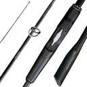 SEASIR Overcast Saltwater Fishing Rod, Freshwater Spinning Rod 6'6/7'6/8'/8'6, 2 Piece Bait Casting Rod, Black Baitcaster Rod, Medium/Medium Heavy, 36T Carbon Fiber, Fuji O, Bass Catfish Trout Rod, 1.98m/S662