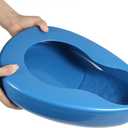 ONEDONE Bedpan for Elderly Females Heavy Duty Bed Pans for Elderly Men Women Thick Large Bedpans for Bedridden Patient Hospital Home Bed Pan Emergency Device (Blue)