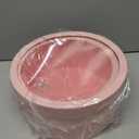 Baluue Round Flower Boxes Set of 2 with Transparent Window Pvc Lid Floral Packaging for Valentine Birthday Anniversary and Special Occasion (Pink)